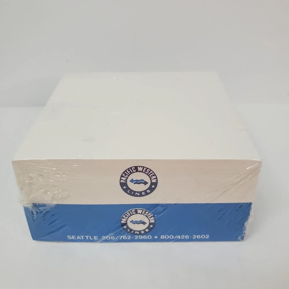 Pacific Western Lines Company Logo Desk Notepad 4